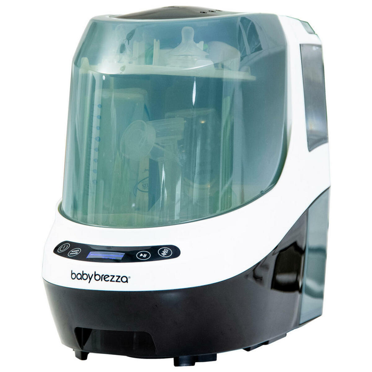 Bild 1 von Baby Brezza Dampfsterilisator, Schwarz, Weiß, Kunststoff, 24x38.7x46 cm, BPA-frei, CE, automatische Abschaltfunktion, für breit- und schmalhalsige Flaschen geeignet, Ventilationssystem, Babyernähr