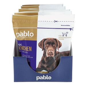 Pablo Hundesnack Miniknochen 200 g, 9er Pack