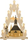 Bild 1 von Weigla LED Lichterbogen »Seiffener Kirche«, 1 tlg., Lichterspitze, 15-flammig, mit 3D-Effekt