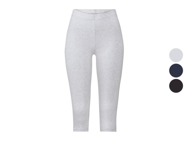 Bild 1 von ESMARA® Damen Capri-Leggings, mit bequemem Gummizugbund