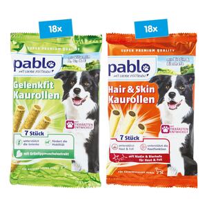Pablo Hundesnack Kaurollen 175 g, verschiedene Sorten, 36er Pack