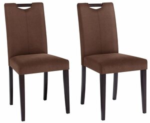 Home affaire Stuhl »Stuhlparade« (Set, 2 Stück), in zwei unterschiedlichen Bezugsqualitäten, in verschiedenen Farbvarianten, Sitzhöhe 46 cm
