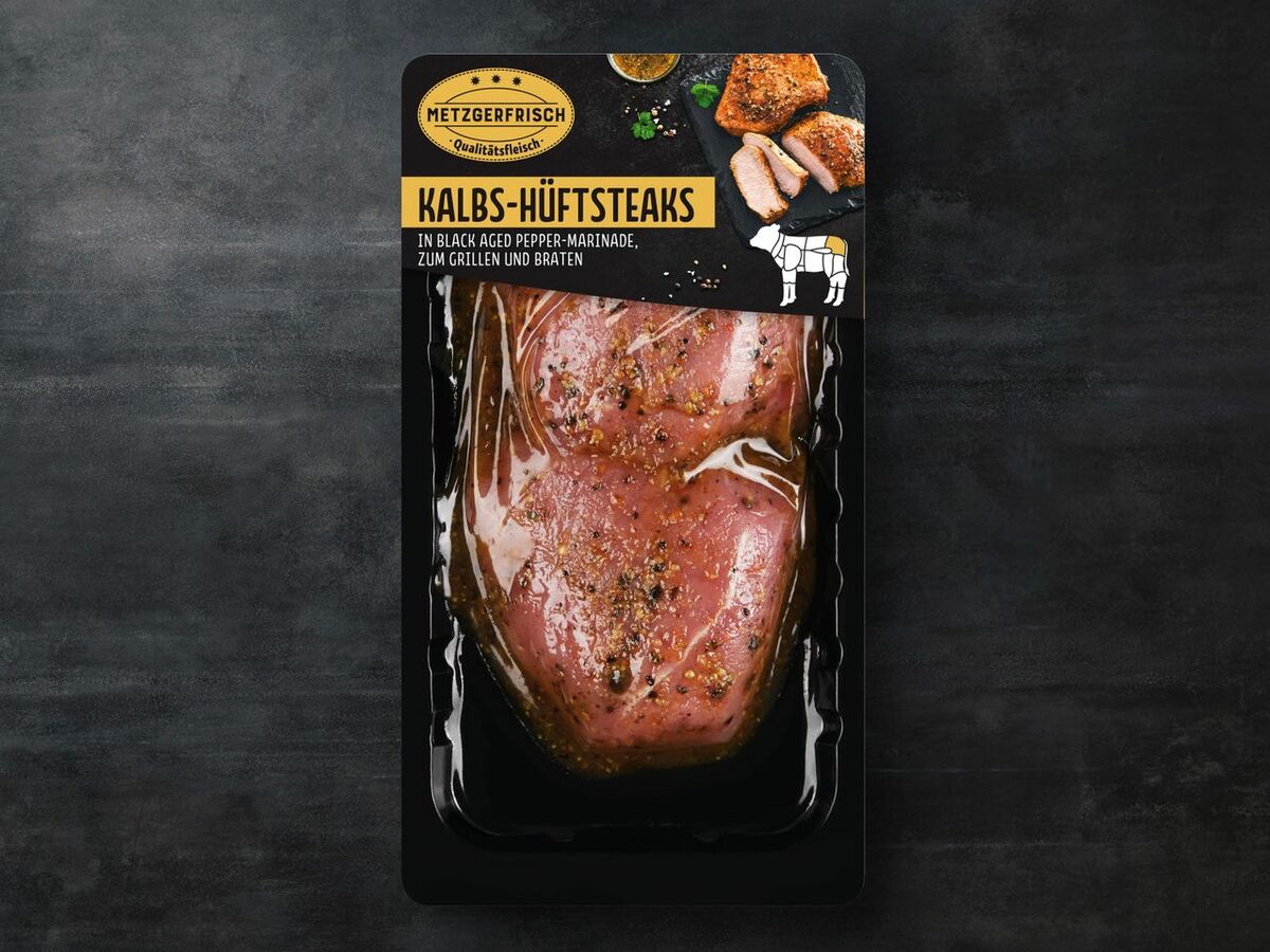 Bild 1 von Metzgerfrisch Premium Kalbs-Hüftsteaks, 
         250 g