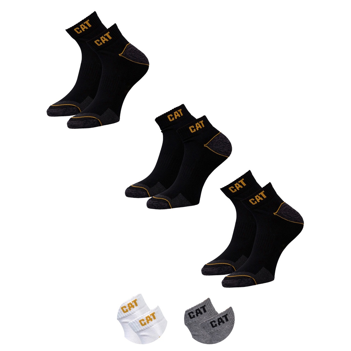 Bild 1 von CAT®  Damen oder Herren Sneaker-Arbeitssocken, 3 Paar