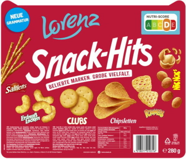 Bild 1 von Lorent Snack-Hits 280G