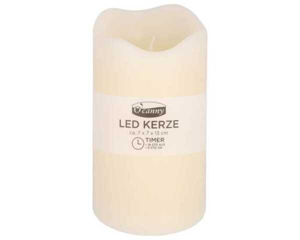 Bild 1 von O'Canny LED Kerze mit Timer, champagner, ca. 7x13cm