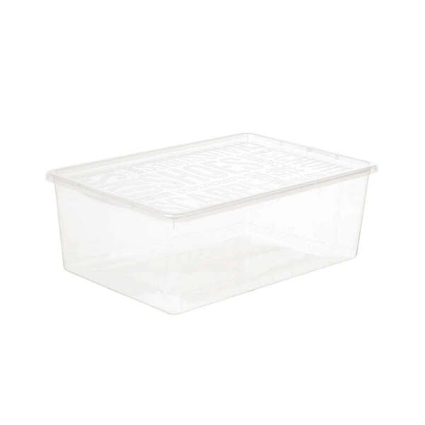 Bild 1 von Große 9,5 L Schuhbox transparent, Schuh-Organizer, Aufbewahrungsbox, Kunststoffbox, Schuhaufbewahrung