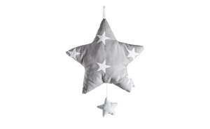 Roba Spieluhr  Little Stars - grau - Bezug: 65% Polyester, 35% Baumwolle, Füllung: Polyestervlies