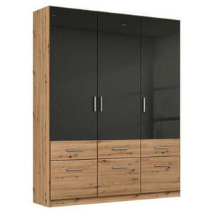 XXXLutz KLEIDERSCHRANK Dunkelgrau Eiche Artisan