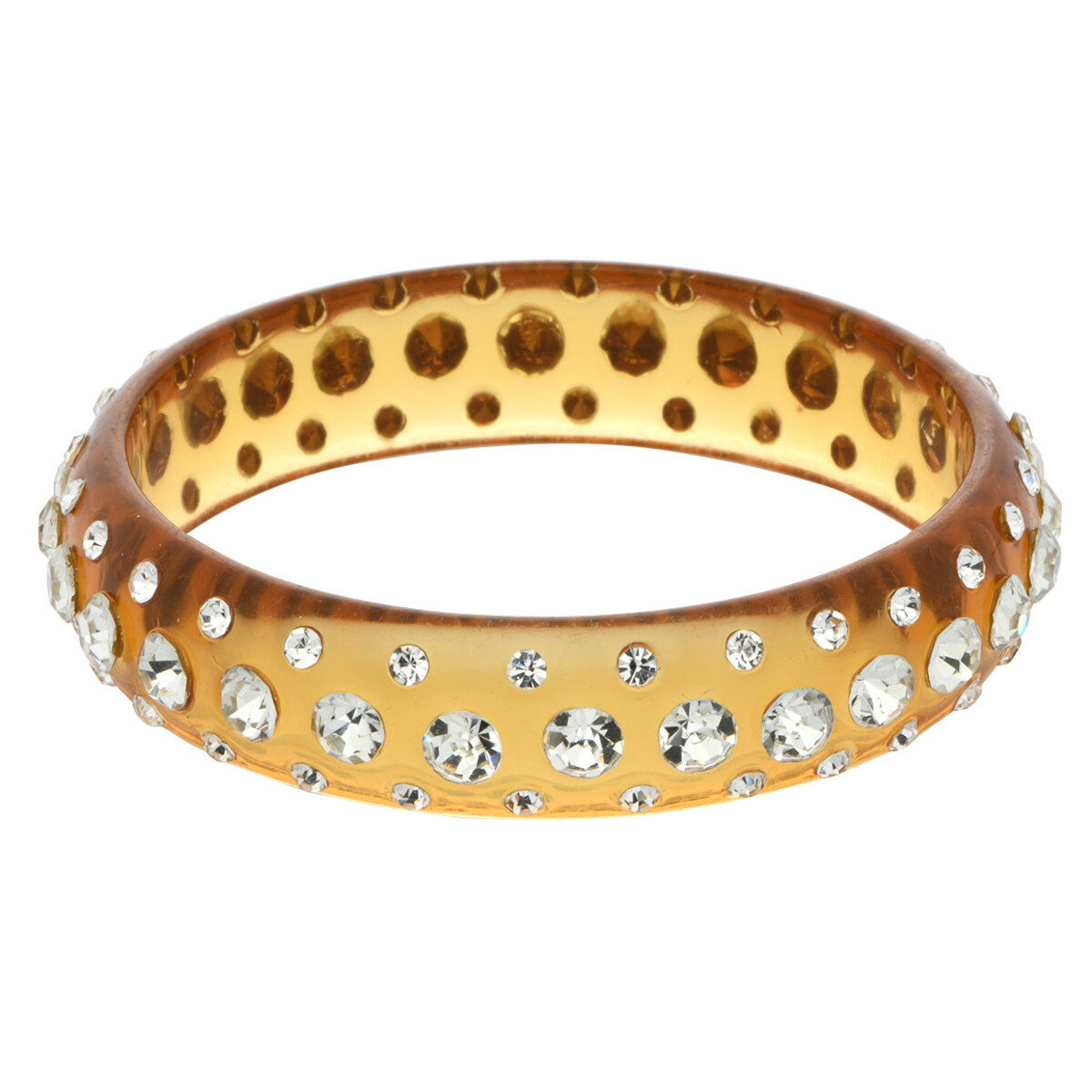 Bild 1 von Damen Armreif mit Ziersteinchen GRÜN