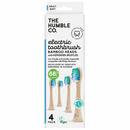 Bild 1 von The Humble Co. Aufsätze Elektrische Zahnbürste Soft mit Reminder Bristle (Bambus), 4er Pack