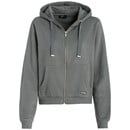 Bild 1 von Damen Sweatjacke mit Kapuze DUNKELGRAU