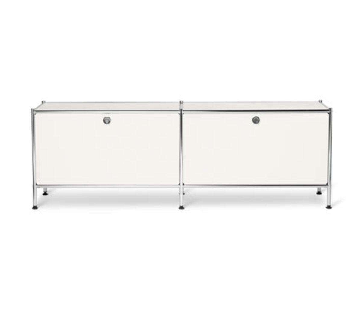 Bild 1 von Lowboard Metall »CN3« mit  Klappenfächern, weiß