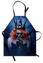 Bild 1 von Abakuhaus Kochschürze »Höhenverstellbar Klare Farben ohne verblassen«, Halloween Die Königin des Todes Kunst
