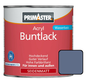 Primaster Acryl Buntlack taubenblau seidenmatt, 750 ml