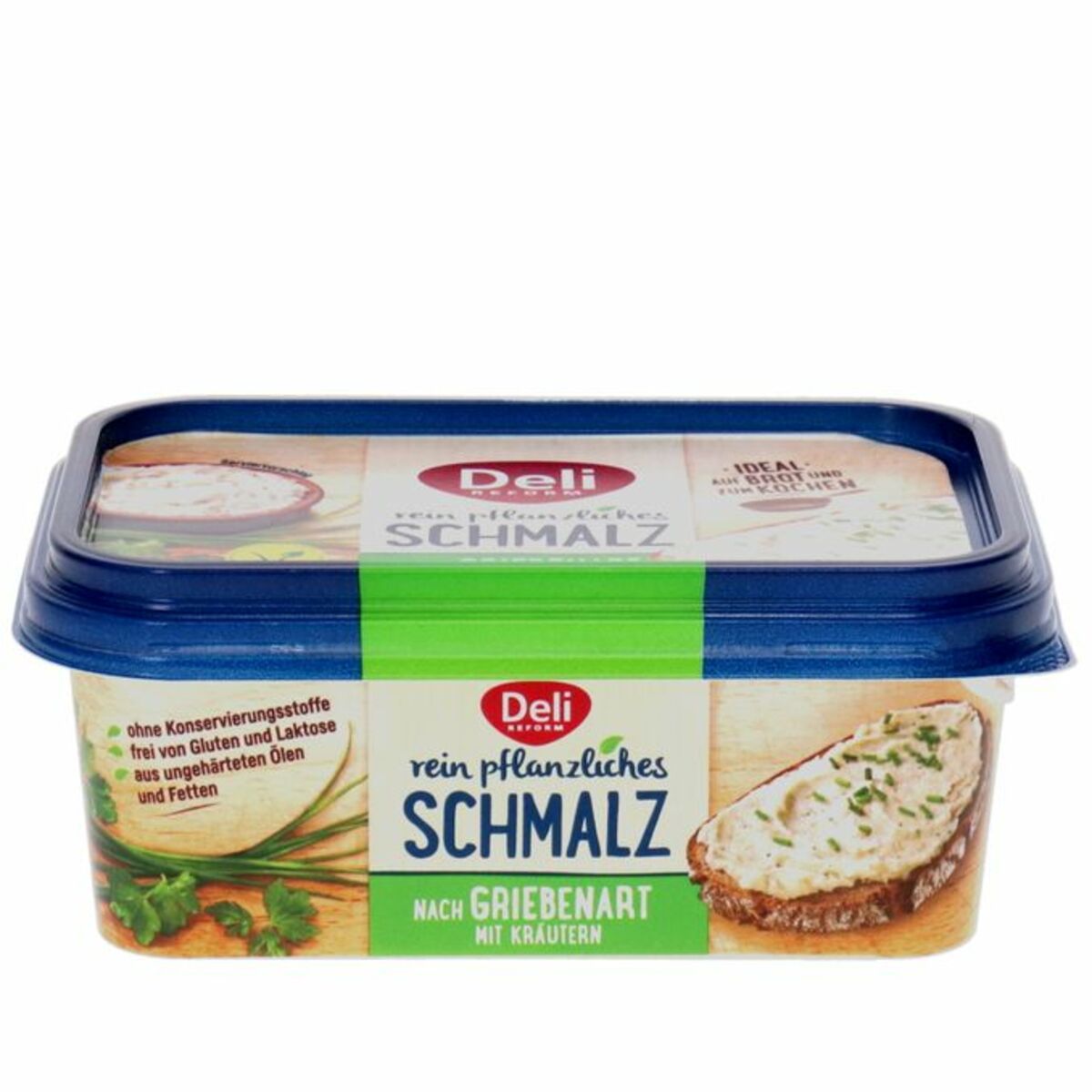 Bild 1 von Deli Reform Pflanzliches Schmalz nach Griebenart mit Kräuter