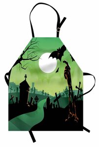Abakuhaus Kochschürze »Höhenverstellbar Klare Farben ohne verblassen«, Halloween Zombie Hand in Friedhof