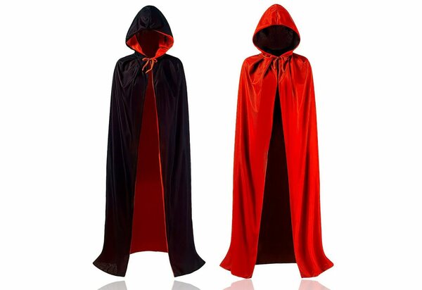 Bild 1 von Goods+Gadgets Kostüm »Halloween Umhang mit Kapuze«, Vampir, Magier, Dracula Kostüm für Fasching, Karneval & Mottopartys