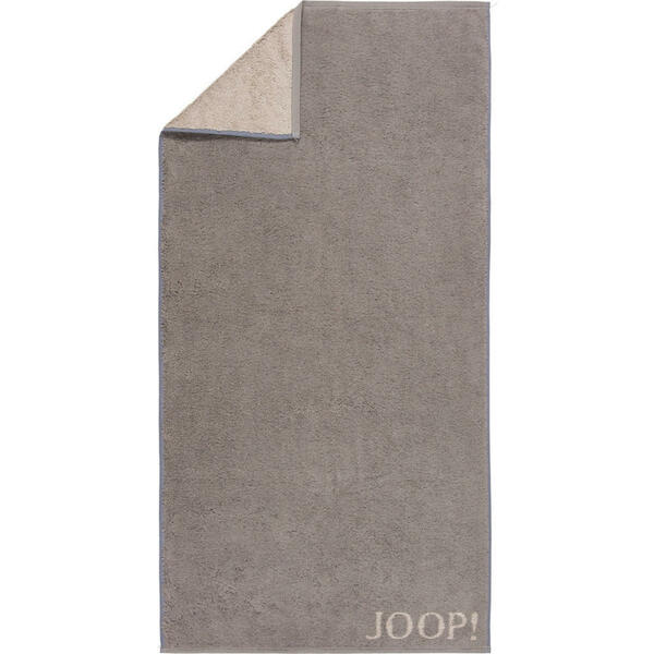 Bild 1 von Joop! Handtuch 50/100 cm , 1600 Joop! Classic Doubleface , Grau , Textil , Schriftzug , 50x100 cm , Aufhängeschlaufe , 003367211411