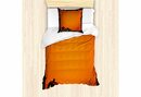 Bild 1 von Bettwäsche »Milbensicher Allergiker geeignet mit Kissenbezug«, Abakuhaus, Orange Halloween-Kürbis Scary
