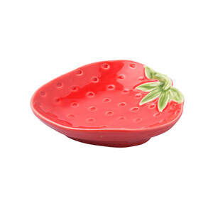 Kleiner Teller in Erdbeer-Design ROT