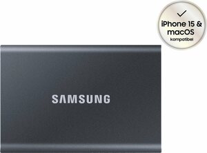 Samsung »Portable SSD T7« externe SSD (2 TB) 1050 MB/S Lesegeschwindigkeit