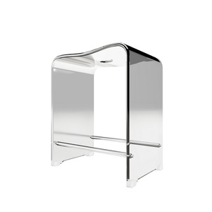 Schulte Duschsitz, Acrylglas, weiß, 39,3 x 27,5 x 47 cm, bis 130 kg
