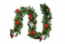Bild 1 von Kunstgirlande »Weihnachtsgirlande 5m Tannengirlande Girlande LED Lichterkette künstliche Außen« Tanne, Clanmacy, Mit 100 LEDS, Deko