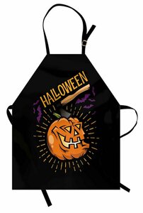 Abakuhaus Kochschürze »Höhenverstellbar Klare Farben ohne verblassen«, Halloween Scary Lächeln Kürbis-Kunst