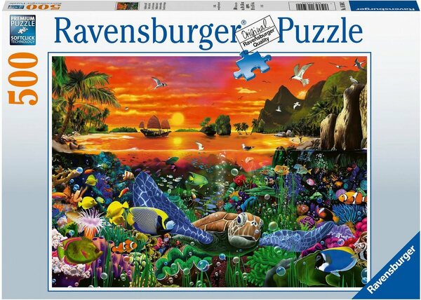 Bild 1 von Ravensburger Puzzle »Schildkröte im Riff«, 500 Puzzleteile, Made in Germany, FSC® - schützt Wald - weltweit