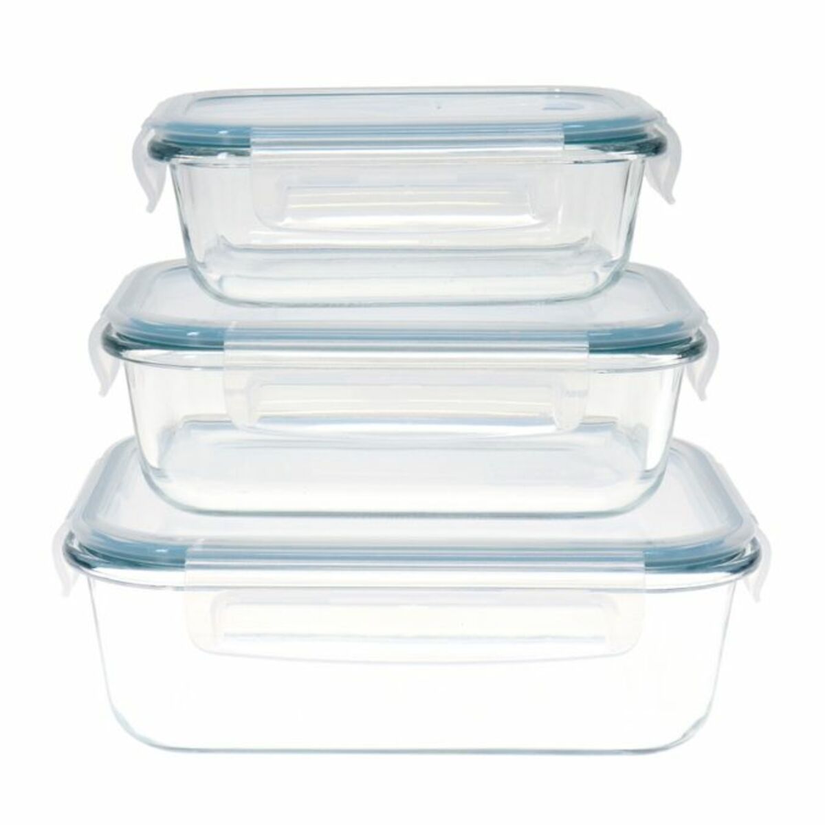 Bild 1 von GOURMETmaxx Frischhaltedosen aus Glas, 3er Set