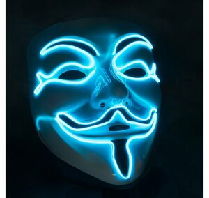 Goods+Gadgets Kostüm »LED Anonymous V wie for Vendetta«, Halloween Party Kostüm Verkleidung
