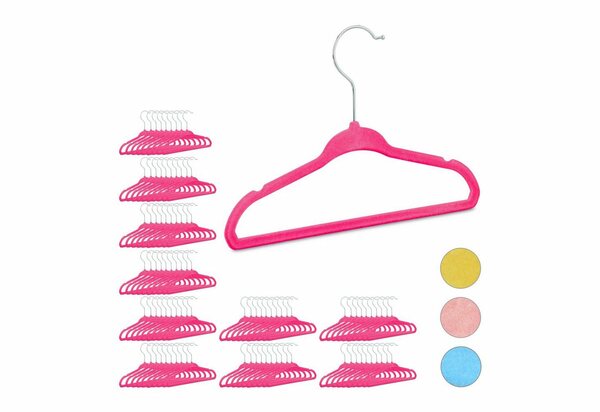 Bild 1 von relaxdays Kleiderbügel »100 x Kleiderbügel Kinder pink«