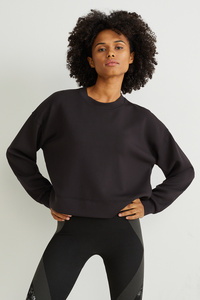 C&A Sweatshirt-Yoga-recycelt, Schwarz, Größe: XS