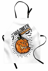 Abakuhaus Kochschürze »Höhenverstellbar Klare Farben ohne verblassen«, Halloween Scary Pumpkin mit Schlägern