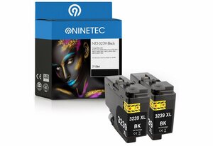 NINETEC »2er Set ersetzt Brother LC-3239 3239XL« Tintenpatrone
