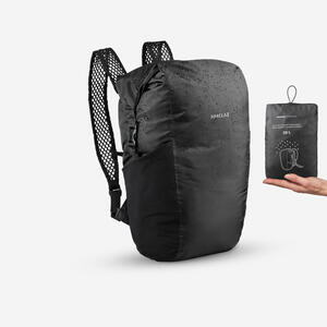 Rucksack kompakt und wasserdicht Travel 100 für Trekking/Reise 20 Liter schwarz