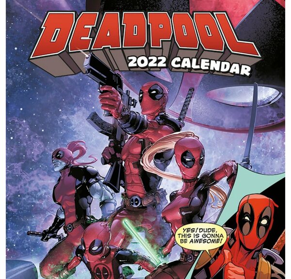 Bild 1 von PYRAMID Monatskalender »MARVEL - Deadpool - 2022 offizieller Kalender - ca. 60 cm x 30 cm«