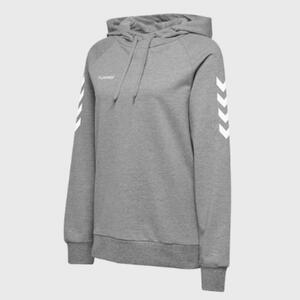 Damen Handball Hoodie - Go Cotton Logo grey