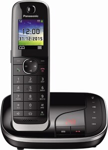 Panasonic KX-TGJ320GB Schnurlostelefon mit Anrufbeantworter schwarz