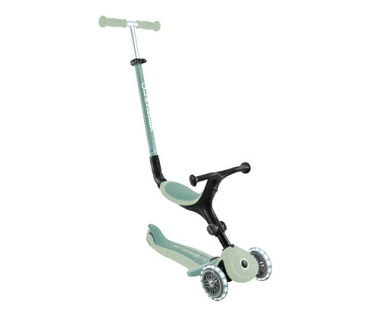 Bild 1 von GLOBBER 3in1 Roller »GO-UP Active Lights Eco«, pistazie