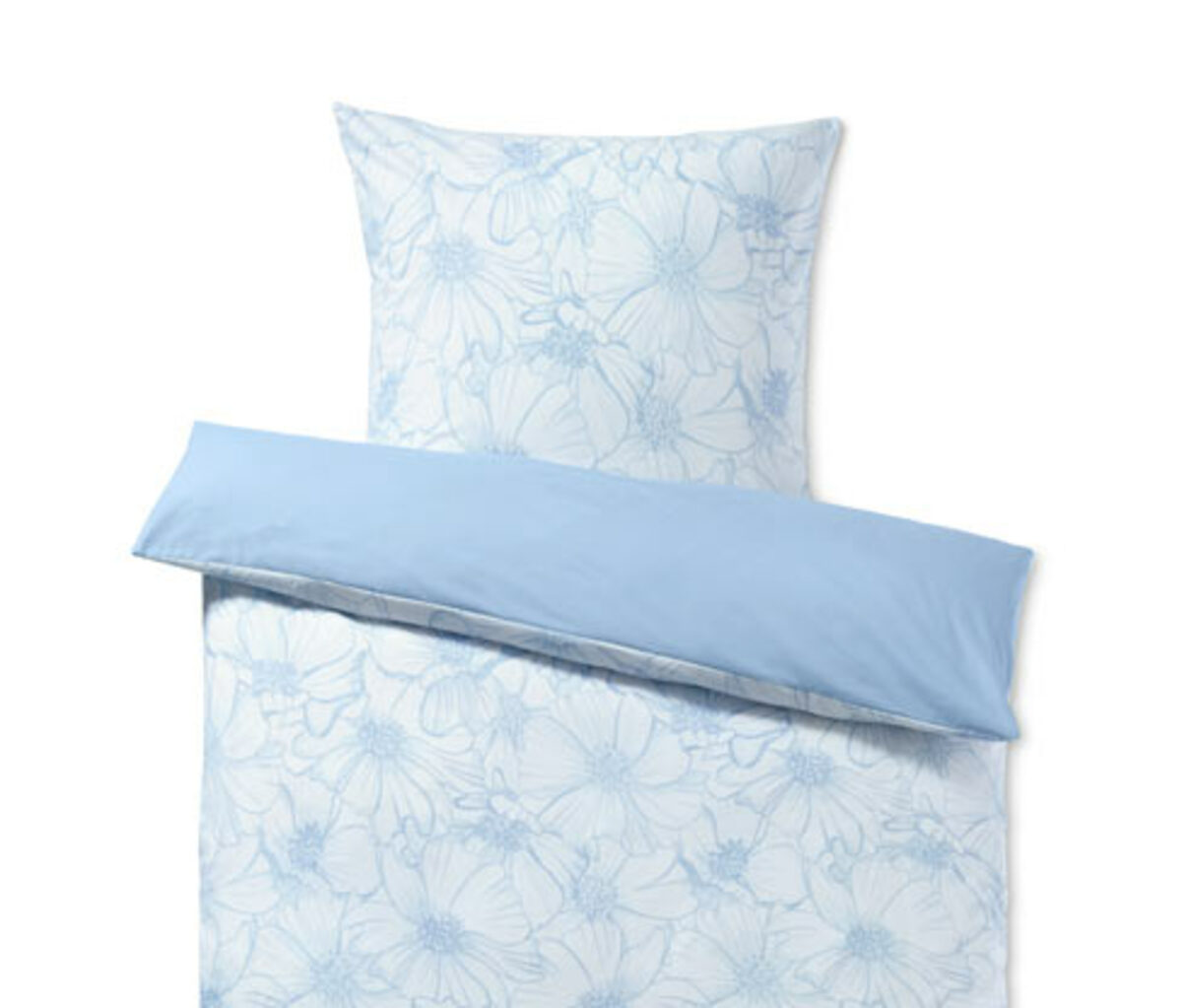 Bild 1 von Renforcé-Bettwäsche, Normalgröße, blau