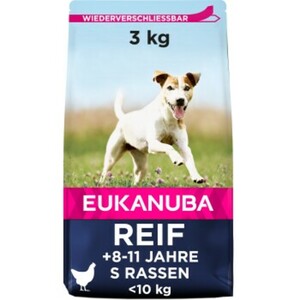 Eukanuba Senior Hundefutter kleine Rassen Huhn 3kg