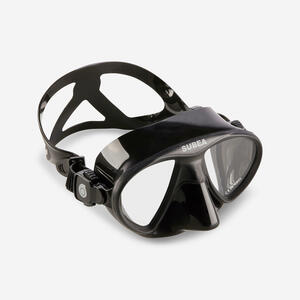 Tauchmaske Freediving SPF 900 kleines Volumen schwarz