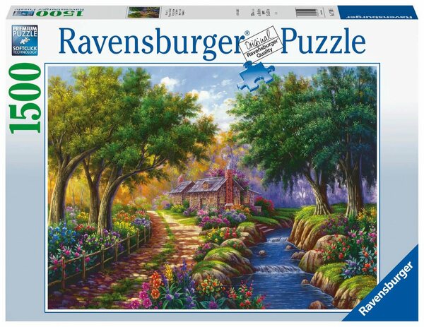 Bild 1 von Ravensburger Puzzle »Cottage am Fluß«, 1500 Puzzleteile, Made in Germany, FSC® - schützt Wald - weltweit
