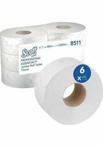 KIMBERLY-CLARK Toilettenpapier »6er Pack Toilettenpapier 8511 2-lagig KIMBERLY-CLARK für Toilettenpapierspender · erspart häufiges Wechseln Weitere technische Eigenschaften: · Inhalt: 6 Rollen