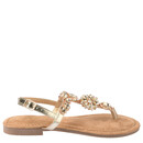 Bild 1 von Damen Sandalen mit Ziersteinen BRAUN / GOLD