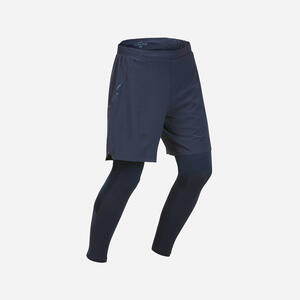 Leggings mit Shorts Speed Hiking FH900 ultraleicht Herren blau