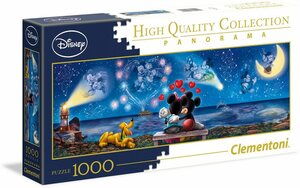 Clementoni® Puzzle »Panorama High Quality Collection, Disney Mickey und Minnie«, 1000 Puzzleteile, Made in Europe, FSC® - schützt Wald - weltweit