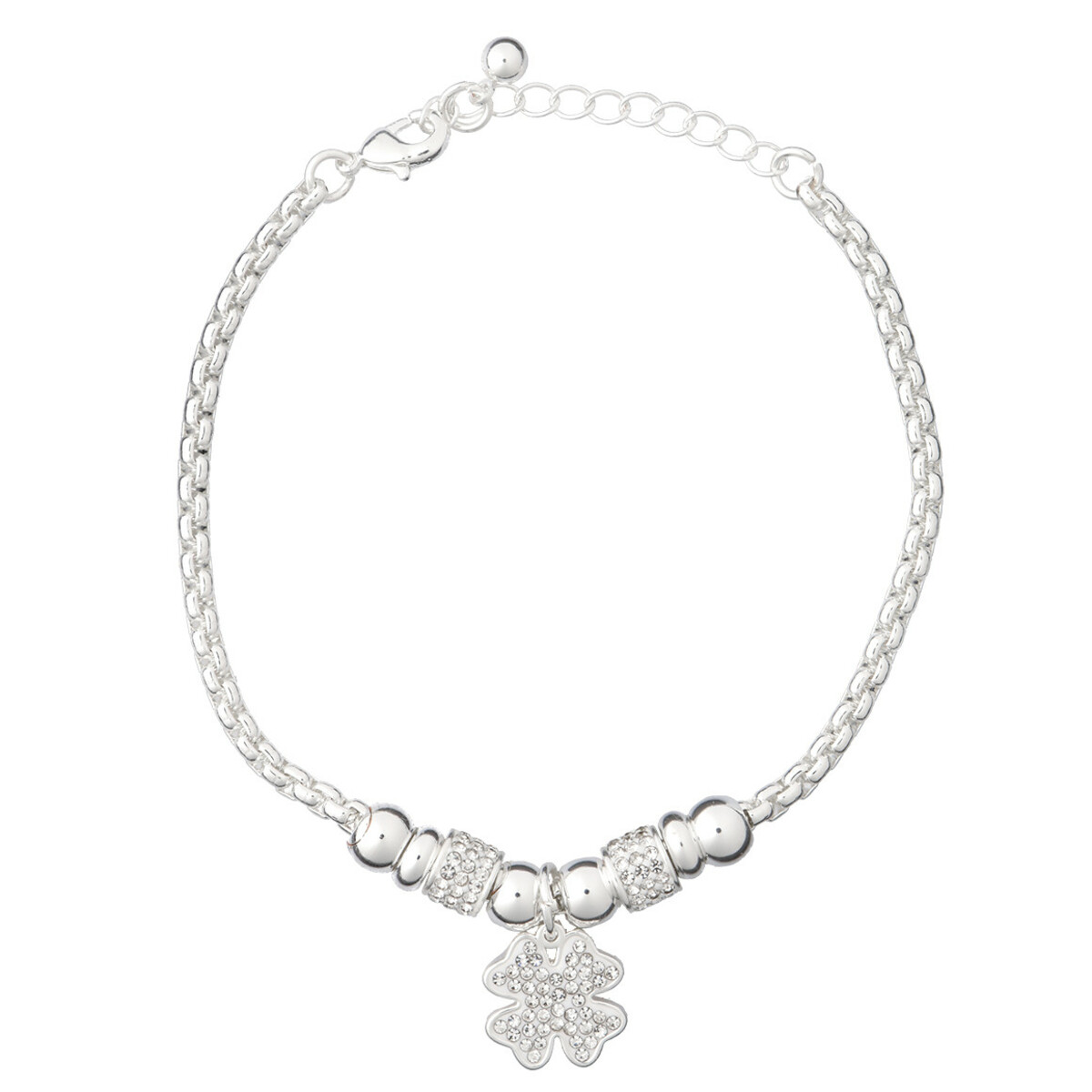 Bild 1 von Damen Armband mit Kleeblattanhänger SILBER